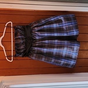 Candie's strapless plaid dress Size 11